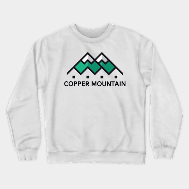 Copper Mountain Colorado Ski Badge Sticker snow Crewneck Sweatshirt by gurvindersohi3